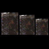 50pcs Holographic Snowflake Flash Self-adhesive OPP Bags