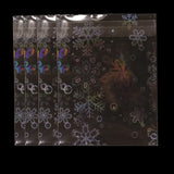 50pcs Holographic Snowflake Flash Self-adhesive OPP Bags
