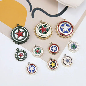 50pcs Coke Cap/Pentagram Pendants DIY Earrings/Necklace/Bracelet Charms