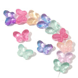 50pcs Copper Insect Charms Crystal Butterfly Pendants DIY Earrings Necklaces
