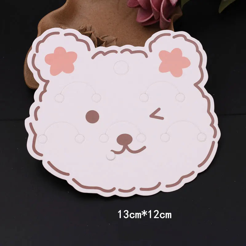 50pcs Headband Hair Bands Display Paper Cards for DIY Jewelry Packaging
