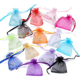 50pcs Butterfly Organza Drawstring Pouch Wedding Bag 7x9cm 9x12