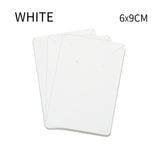 50pcs Jewelry Display Cards for Earrings Necklaces Packaging 6x9cm