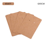 50pcs Earrings Necklaces Display Cards for Jewelry Boxed Packaging