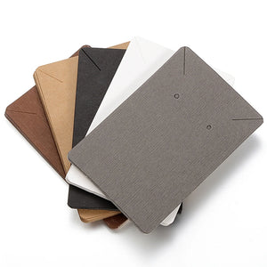 50pcs Jewelry Display Cards for Earrings Necklaces Packaging 6x9cm