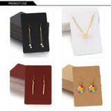 50pcs Square Display Cards for Jewelry Self-Seal Bags 6x9cm