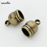 50pcs/lot Tassel Caps Beads Necklace Leather Cord Crimps for Jewelry Making