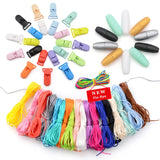 50pcs Baby Pacifier Clips Soother Holder 20mm For Feeding Accessories