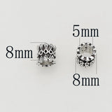 50pcs Big Hole Barrel Spacer Beads for DIY Jewelry Accessories