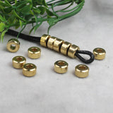 50pcs Brass Loose Beads Bracelets Spacer DIY Buddha Prayer Jewelry Making
