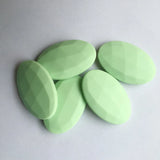 50pcs Flat Oval Silicone Beads Teething Necklace Loose Beads Baby Teether BPA 19