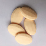 50pcs Flat Oval Silicone Beads Teething Necklace Loose Beads Baby Teether BPA 19