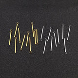 50pcs Stainless Steel Round Bar Charms For Earring DIY Jewelry Making