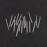 50pcs Stainless Steel Round Bar Charms For Earring DIY Jewelry Making