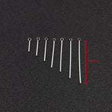 50pcs Stainless Steel Round Bar Charms For Earring DIY Jewelry Making