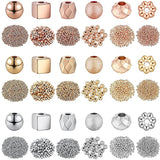 50pcs CCB Beads Natural Silver Plated Stone Loose Beads For Jewelry Making