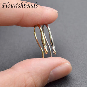 50pcs High Nickle Anti-rust Plated Fishwire Earring Hooks Jewelry Findings