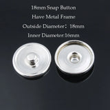 50pcs Metal Snap Buttons for Glass or Rhinestone DIY Fittings