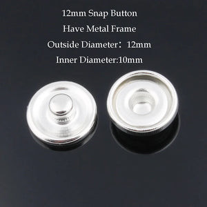 50pcs Metal Snap Buttons for Glass or Rhinestone DIY Fittings