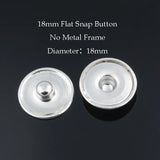 50pcs Metal Snap Buttons for Glass or Rhinestone DIY Fittings