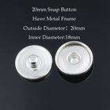 50pcs Metal Snap Buttons for Glass or Rhinestone DIY Fittings