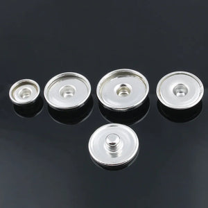 50pcs Metal Snap Buttons for Glass or Rhinestone DIY Fittings