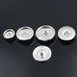 50pcs Metal Snap Buttons for Glass or Rhinestone DIY Fittings