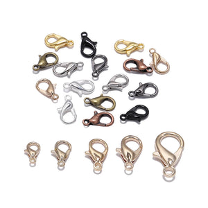 50pcs Alloy Lobster Clasp Hooks Jewelry Making DIY Supplies
