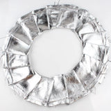 50pcs Silver Foil Cloth Drawstring Gift Bags Wedding Pouches 7x9cm