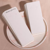50pcs Long Cards Necklace Display Cards for DIY Jewelry Keyrings Packaging