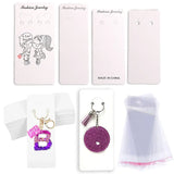 50pcs Long Cards Necklace Display Cards for DIY Jewelry Keyrings Packaging