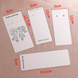 50pcs Long Cards Necklace Display Cards for DIY Jewelry Keyrings Packaging