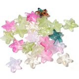 50pcs Lampwork Starfish Mixed Glass Spacer Beads For Jewelry Making DIY