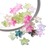 50pcs Lampwork Starfish Mixed Glass Spacer Beads For Jewelry Making DIY