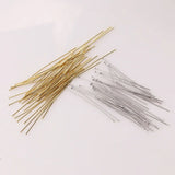 50pcs Stainless Steel T Word Head Pins Earring Bracelets Jewelry Findings Access