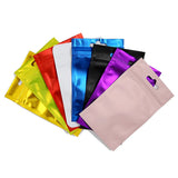 50pcs Matte Clear Window Jewelry Storage Bags 9*12cm Ziplock Pouch