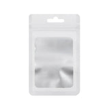 50pcs Matte Clear Window Jewelry Storage Bags 9*12cm Ziplock Pouch