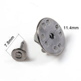 50pcs Metal Brooch Pins Back Clasps Tie Tack Lapel Button Caps DIY