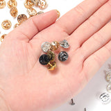 50pcs Metal Brooch Pins Back Clasps Tie Tack Lapel Button Caps DIY