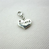 50pcs Mix Random Hearts Dangle Charms Lobster Clasp DIY Jewelry Accessory