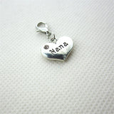 50pcs Mix Random Hearts Dangle Charms Lobster Clasp DIY Jewelry Accessory