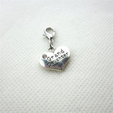 50pcs Mix Random Hearts Dangle Charms Lobster Clasp DIY Jewelry Accessory