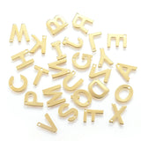 50pcs Stainless Steel Letter Charms A-Z Beads Pendants DIY Jewelry Making