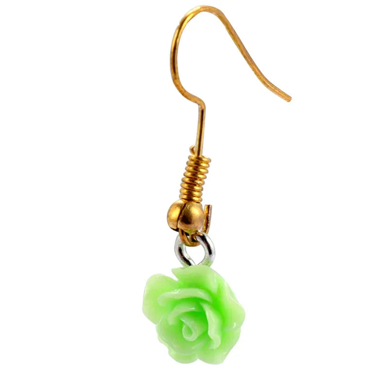 50pcs Resin Rose Flower Charms Pendants for DIY Bracelet Keychain Jewelry