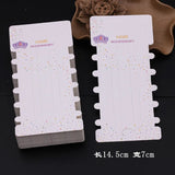 50pcs Cardboard Holder for Jewelry Headband with Multiple Card Slots
