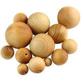 50pcs Natural Arborvitae Spacer Beads 6-20mm DIY Jewelry Making Charm Wood Beads
