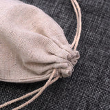 50pcs Small Linen Drawstring Gift Bag Muslin Pouch