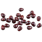 50pcs 6x8mm Natural Red Wood Beads Water Drop Shape Charm Spacer