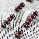 50pcs 6x8mm Natural Red Wood Beads Water Drop Shape Charm Spacer