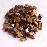 50pcs Natural RoseQuartz Stone Pendants for Jewelry Making